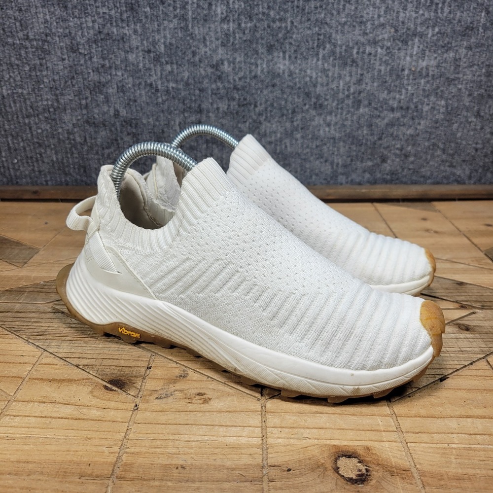 MERRELL Embark Moc Womens Size 8 Comfort Shoe White Slip On Trail Shoes